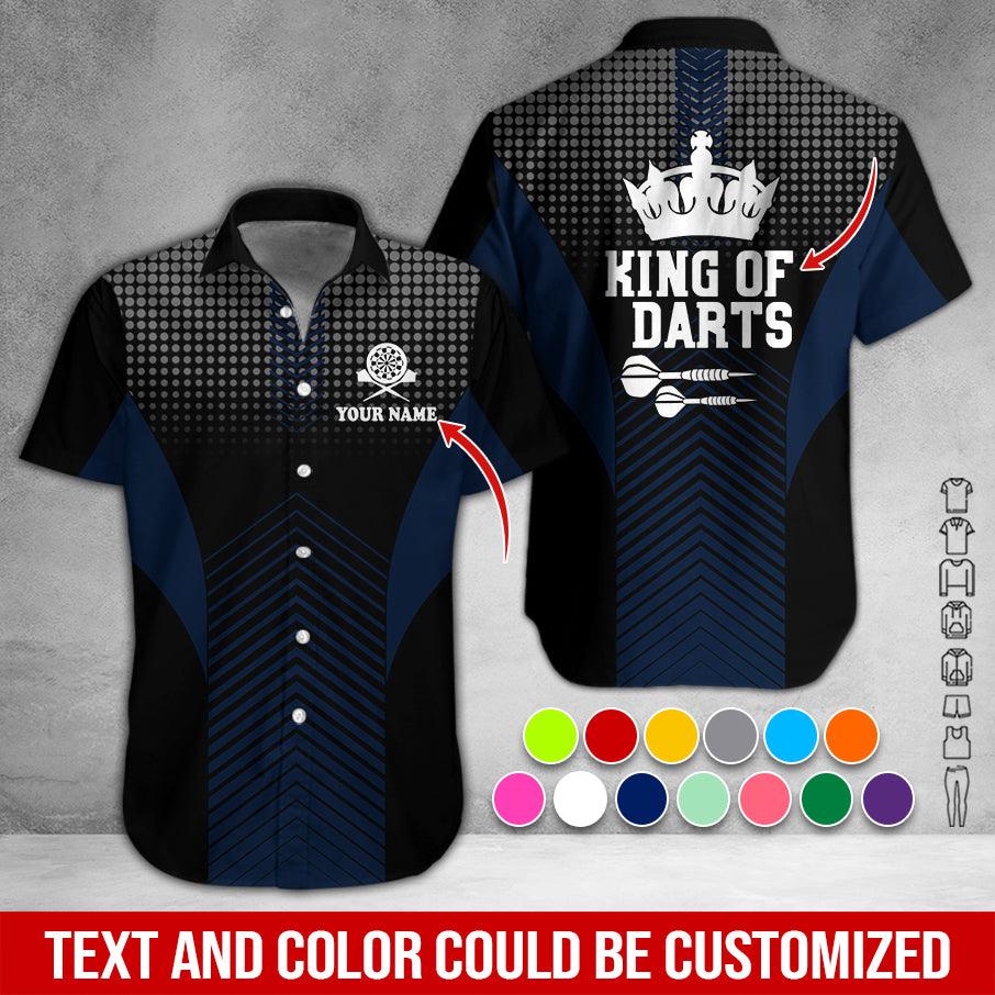 Customized Name & Text Darts Hawaiian Shirt, King Of Darts Personalized Darts Hawaiian Shirts - Gift For Darts Lovers, Darts Players Uniforms - Image 5