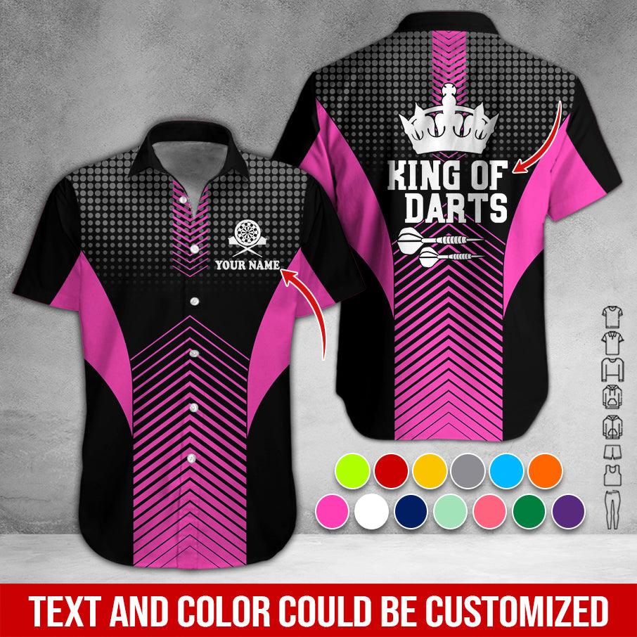 Customized Name & Text Darts Hawaiian Shirt, King Of Darts Personalized Darts Hawaiian Shirts - Gift For Darts Lovers, Darts Players Uniforms - Image 6