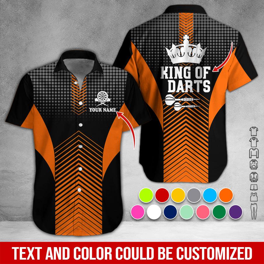 Customized Name & Text Darts Hawaiian Shirt, King Of Darts Personalized Darts Hawaiian Shirts - Gift For Darts Lovers, Darts Players Uniforms - Image 7