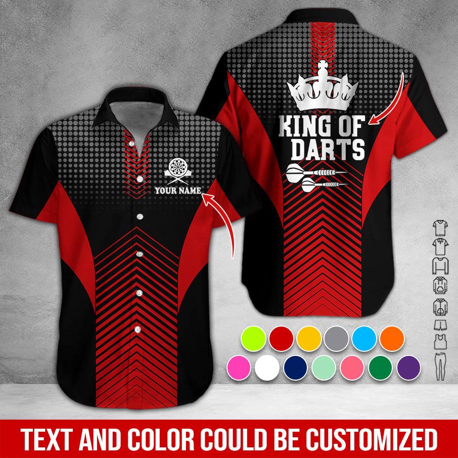 Customized Name & Text Darts Hawaiian Shirt, King Of Darts Personalized Darts Hawaiian Shirts - Gift For Darts Lovers, Darts Players Uniforms - Image 9