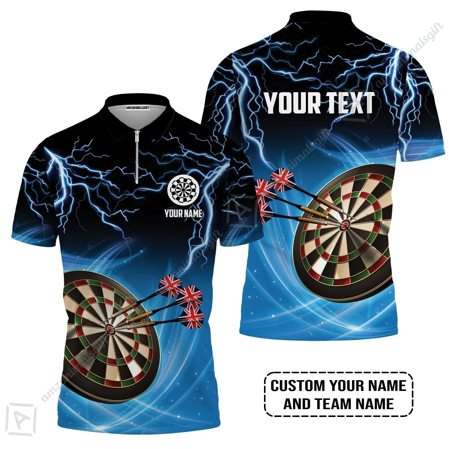 Customized Name & Text Darts Hawaiian Shirt, Kingdom of England Darts Personalized Darts Hawaiian Shirt - Image 5