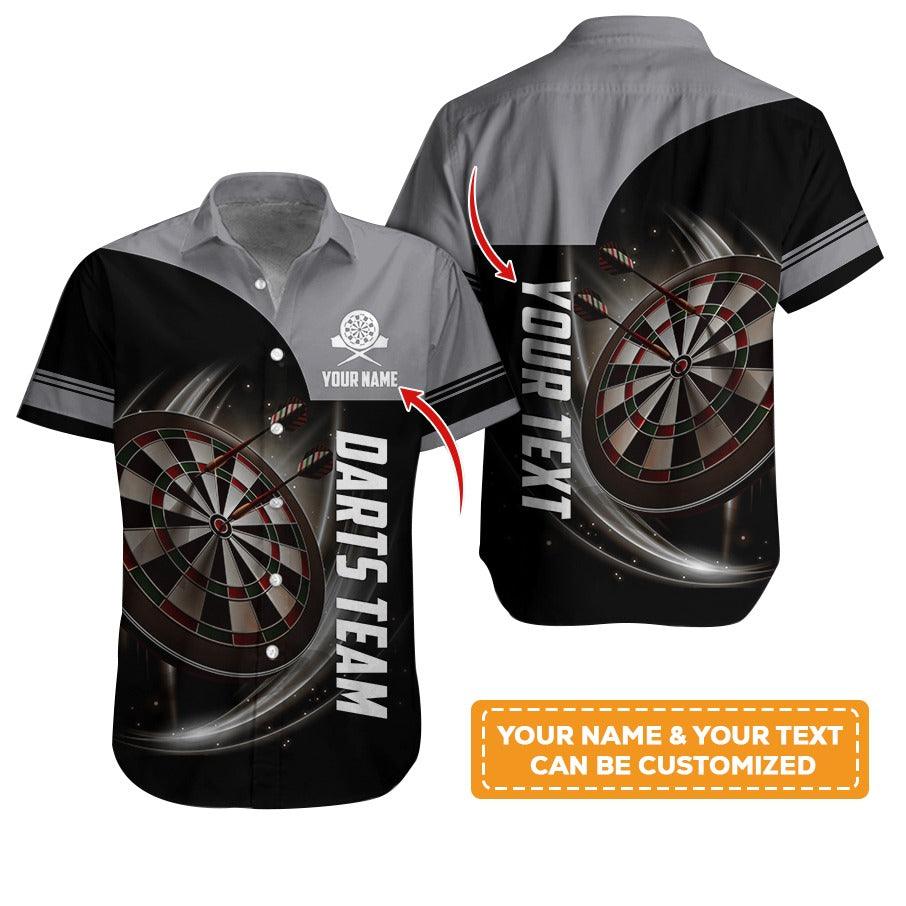 Customized Name & Text Darts Hawaiian Shirt, Personalized Darts Team Hawaiian Shirts For Summer - Gift For Darts Lovers, Darts Players Uniforms - Image 5
