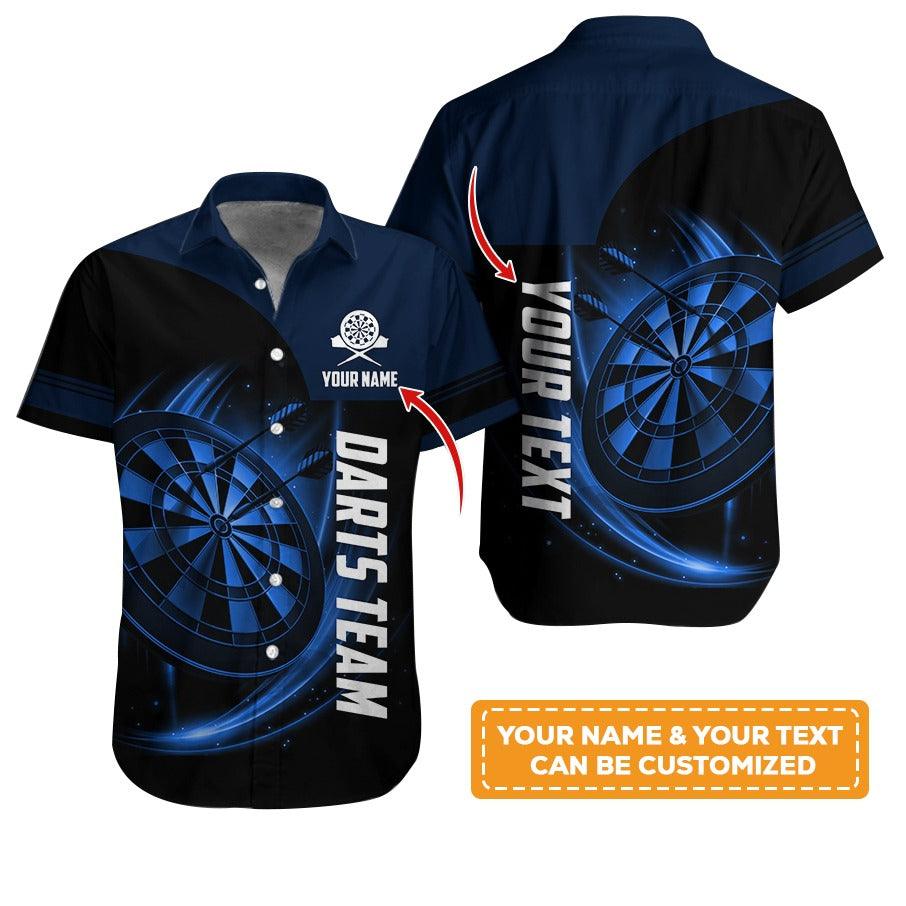Customized Name & Text Darts Hawaiian Shirt, Personalized Darts Team Hawaiian Shirts For Summer - Gift For Darts Lovers, Darts Players Uniforms - Image 6