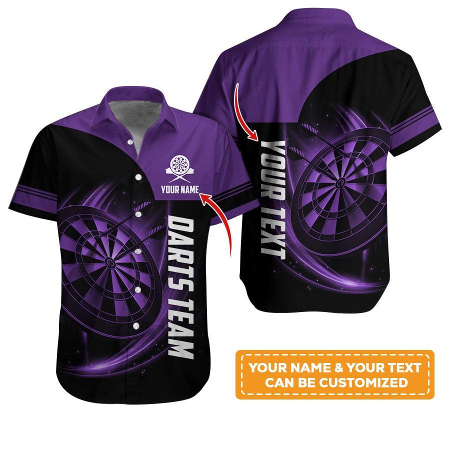 Customized Name & Text Darts Hawaiian Shirt, Personalized Darts Team Hawaiian Shirts For Summer - Gift For Darts Lovers, Darts Players Uniforms - Image 7