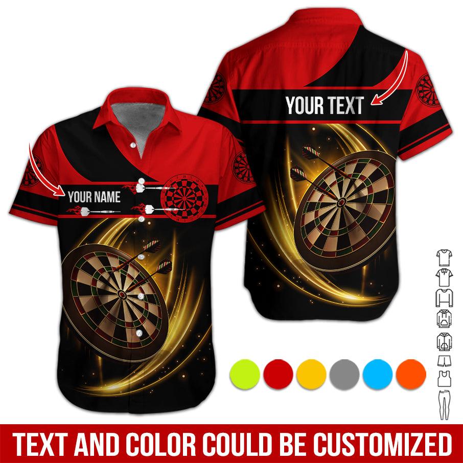 Customized Name & Text Darts Hawaiian Shirt, Personalized Darts Team Is My Life Hawaiian Shirts - Gift For Darts Lovers, Darts Players Uniforms - Image 2