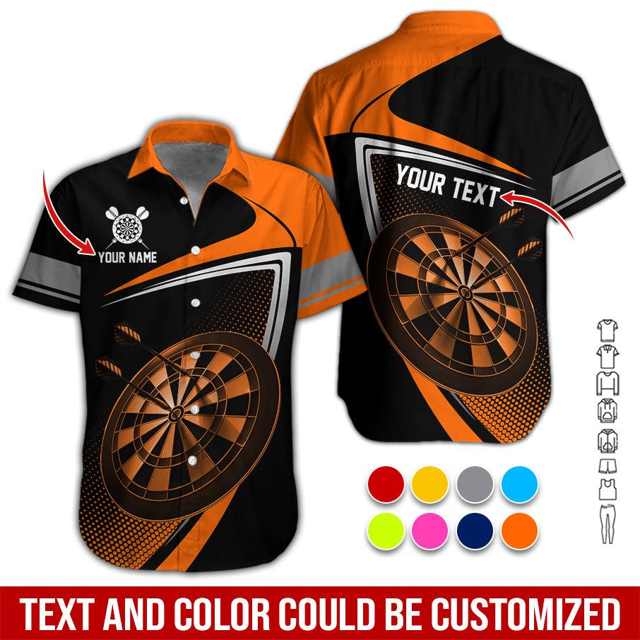Customized Name & Text Darts Hawaiian Shirt, Personalized Love Darts Hawaiian Shirts - Gift For Darts Lovers, Darts Players Uniforms - Image 3