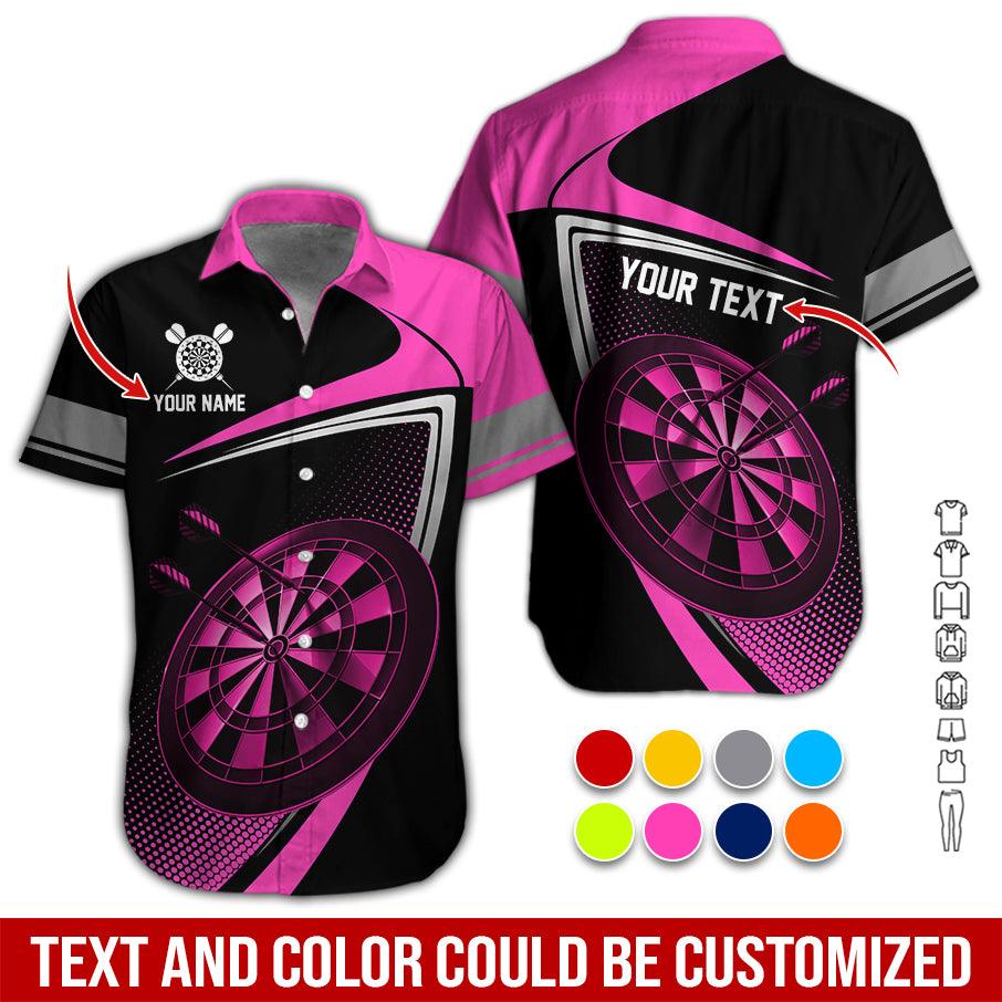 Customized Name & Text Darts Hawaiian Shirt, Personalized Love Darts Hawaiian Shirts - Gift For Darts Lovers, Darts Players Uniforms - Image 4