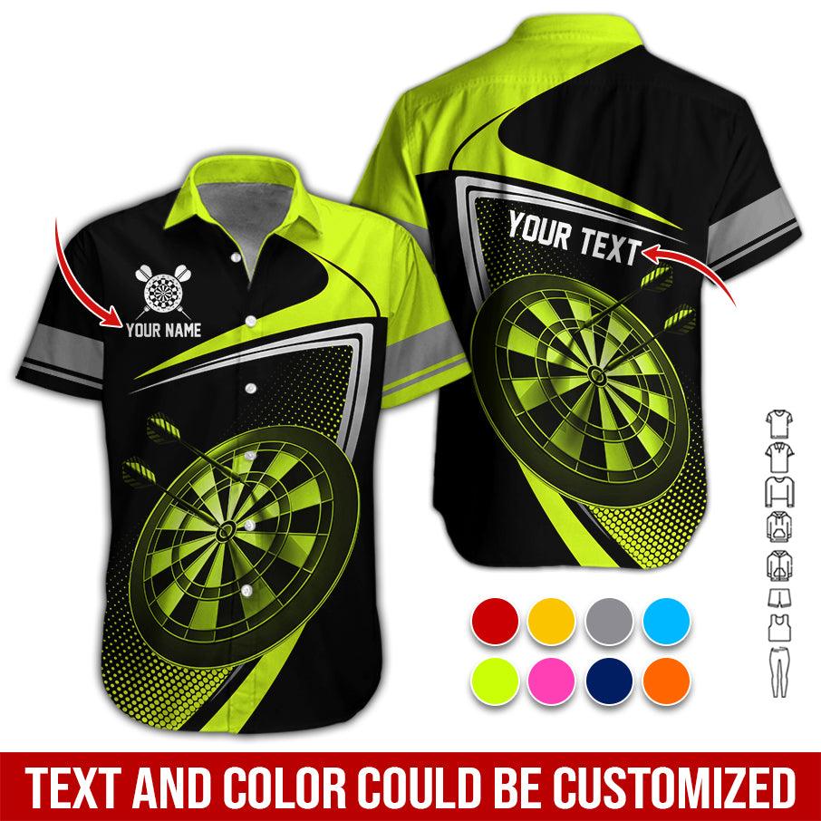 Customized Name & Text Darts Hawaiian Shirt, Personalized Love Darts Hawaiian Shirts - Gift For Darts Lovers, Darts Players Uniforms - Image 6