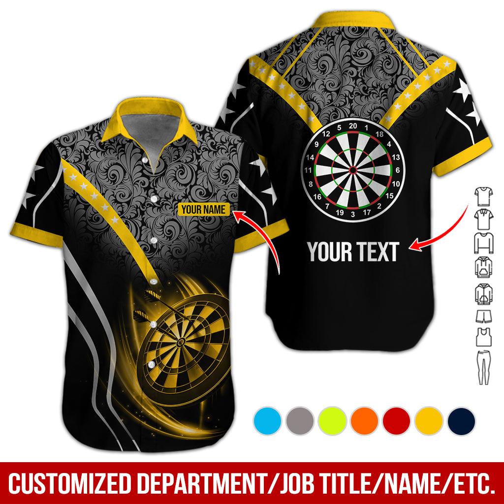 Customized Name & Text Darts Hawaiian Shirts, Personalized Name Darts Team Aloha Shirt For Men & Women - Gift For Darts Lovers, Darts Players - Image 2