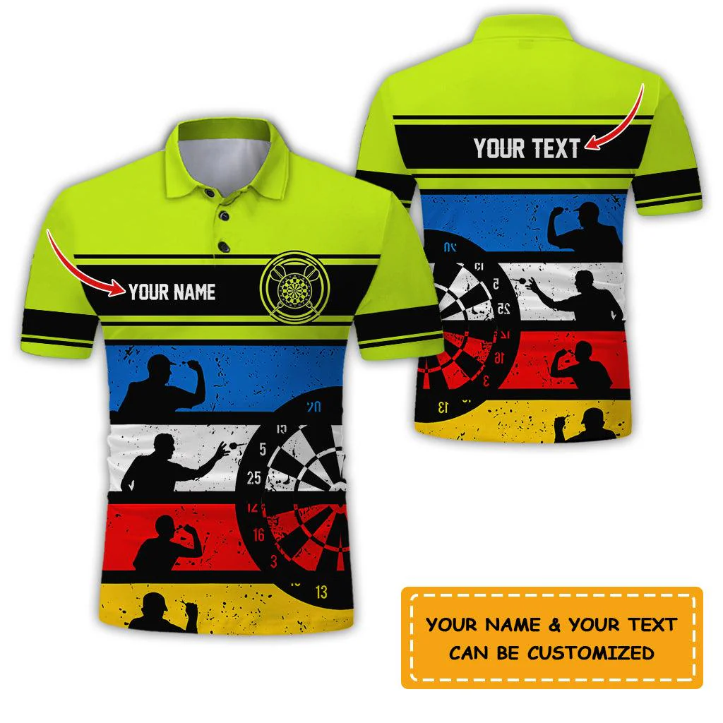 Customized Name & Text Darts Polo Shirt, I Play Darts Personalized Darts Uniforms Polo Shirt For Men - Perfect Gift For Darts Lovers, Darts Team Players