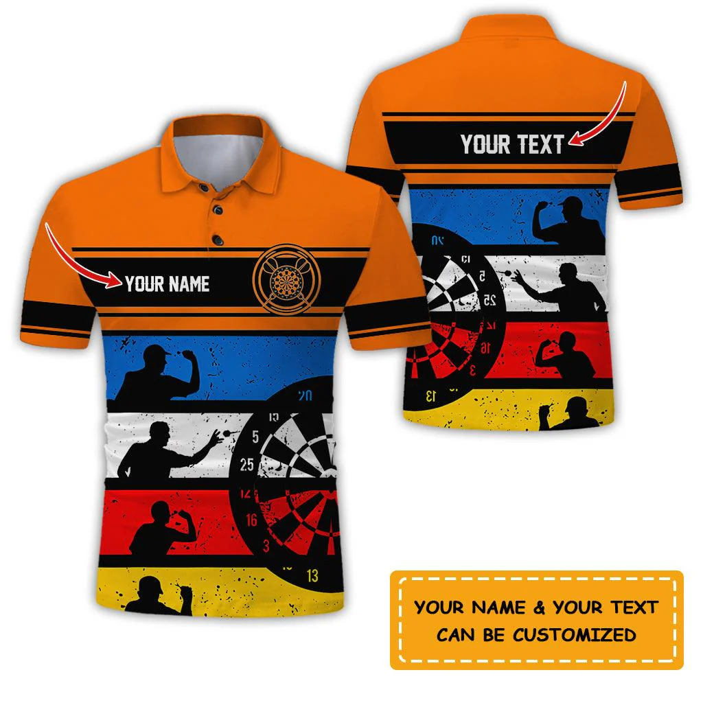 Customized Name & Text Darts Polo Shirt, I Play Darts Personalized Darts Uniforms Polo Shirt For Men - Perfect Gift For Darts Lovers, Darts Team Players - Image 4