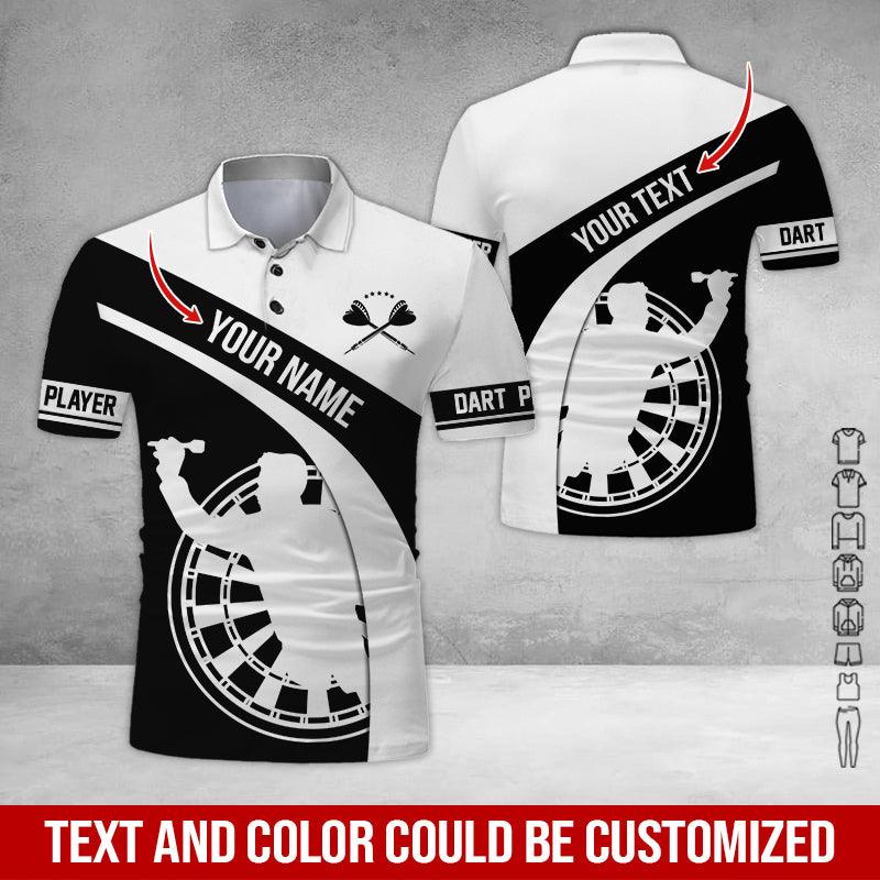 Customized Name & Text Darts Polo Shirt, Personalized Darts Player Polo Shirt For Men - Perfect Gift For Darts Lovers, Darts Team - Image 11
