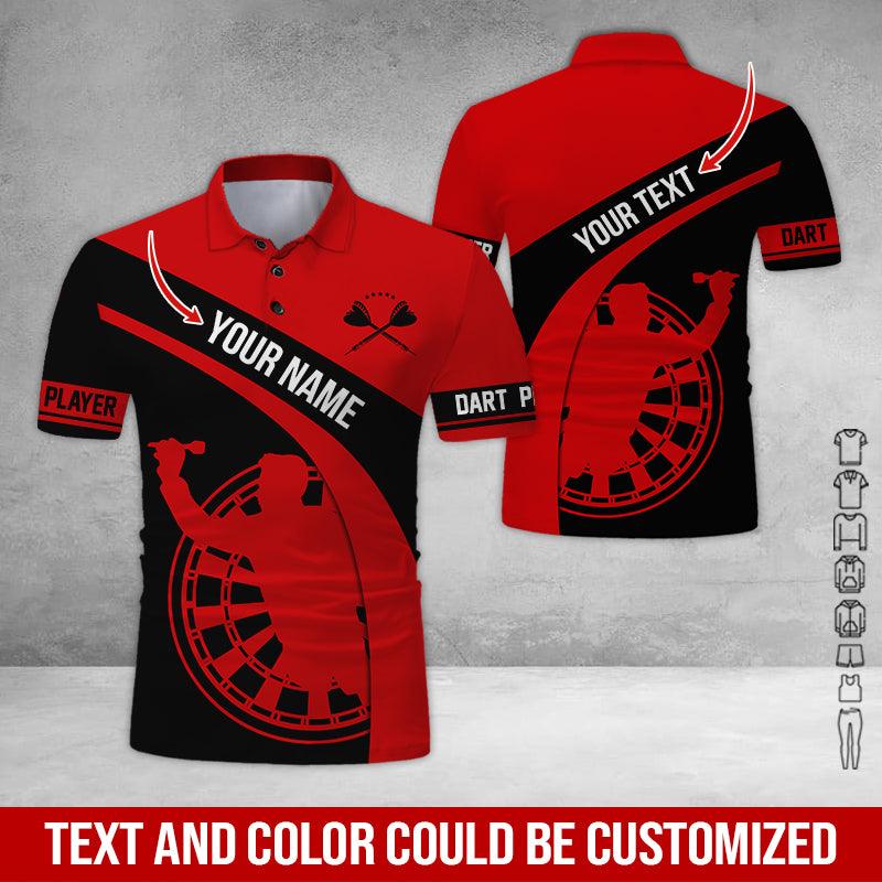 Customized Name & Text Darts Polo Shirt, Personalized Darts Player Polo Shirt For Men - Perfect Gift For Darts Lovers, Darts Team - Image 9