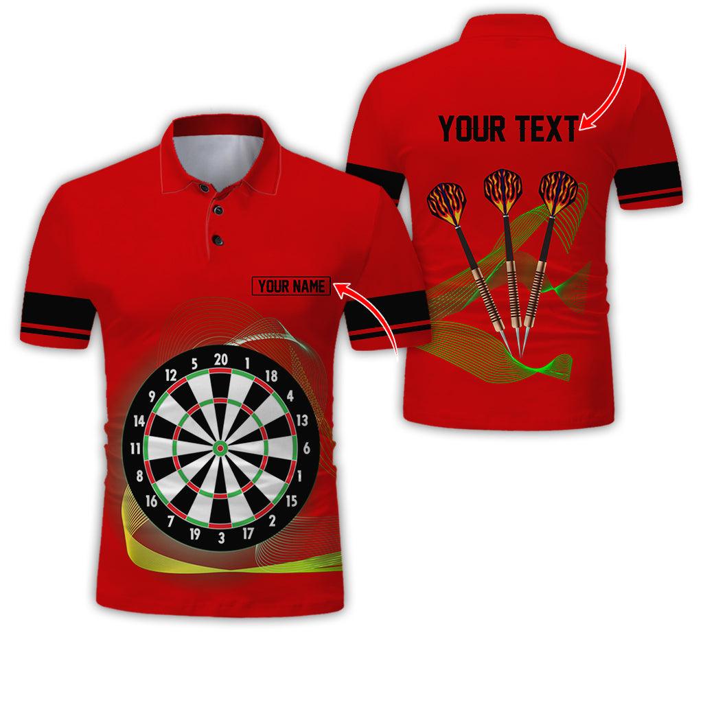 Customized Name & Text Darts Polo Shirt, Personalized Darts Uniforms Polo Shirt For Men - Perfect Gift For Darts Lovers, Darts Team Players - Image 13