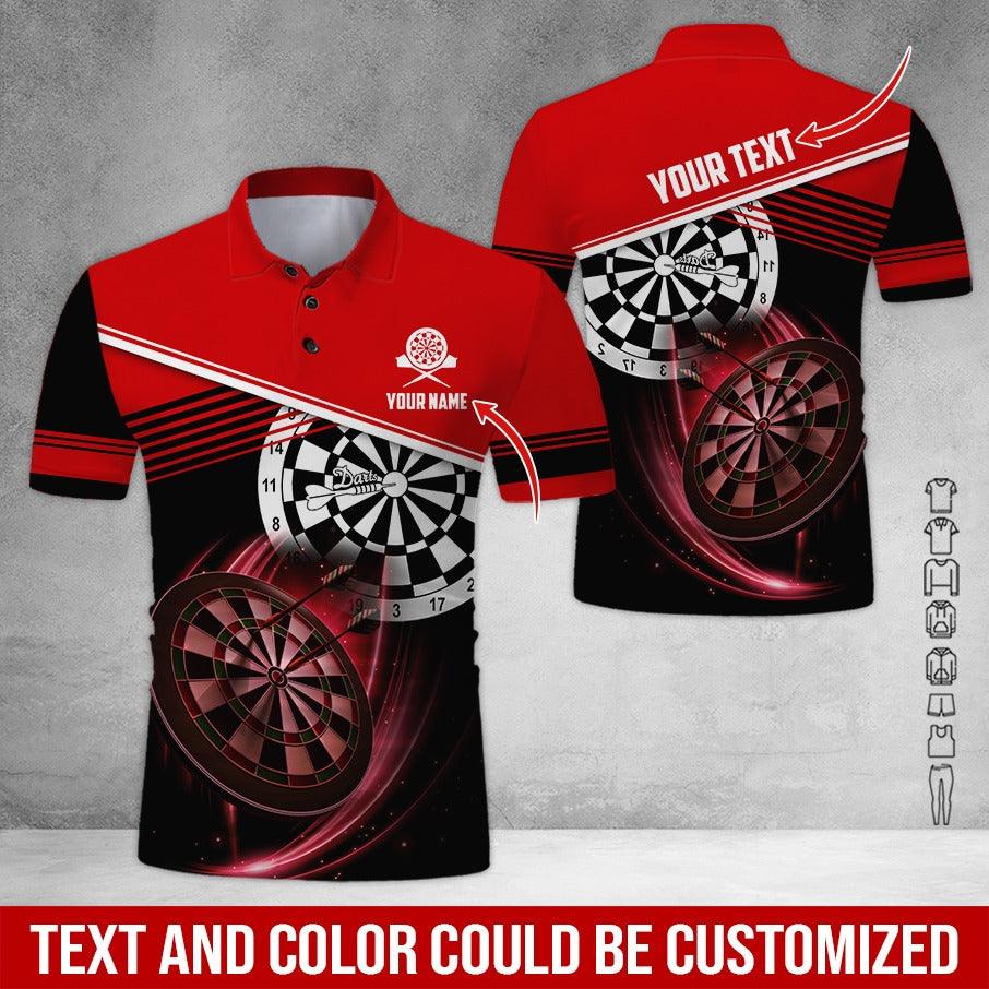 Customized Name & Text Darts Polo Shirt, Personalized Name Darts Team Is My Life Polo Shirt For Men - Perfect Gift For Darts Lovers, Darts Players - Image 9
