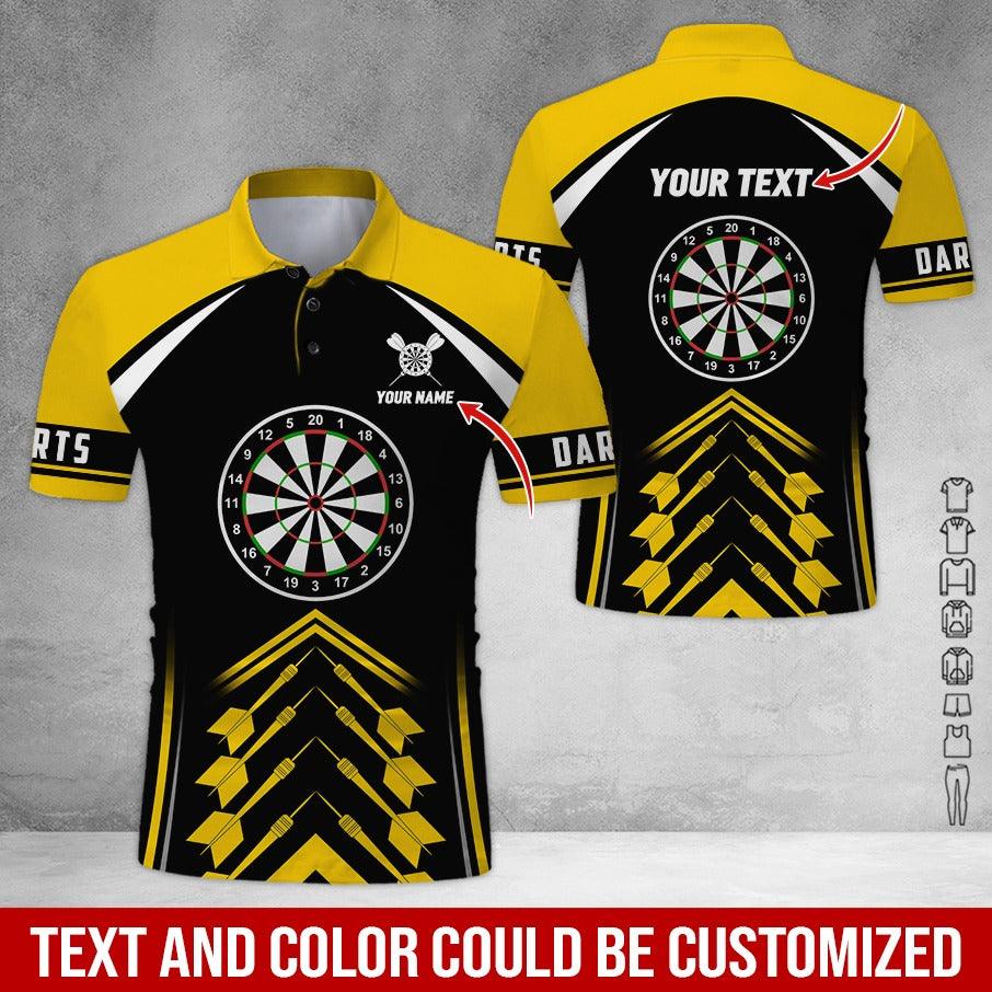 Customized Name & Text Darts Polo Shirt, Personalized Name Darts Team Polo Shirt For Men - Perfect Gift For Darts Lovers, Darts Players - Image 11