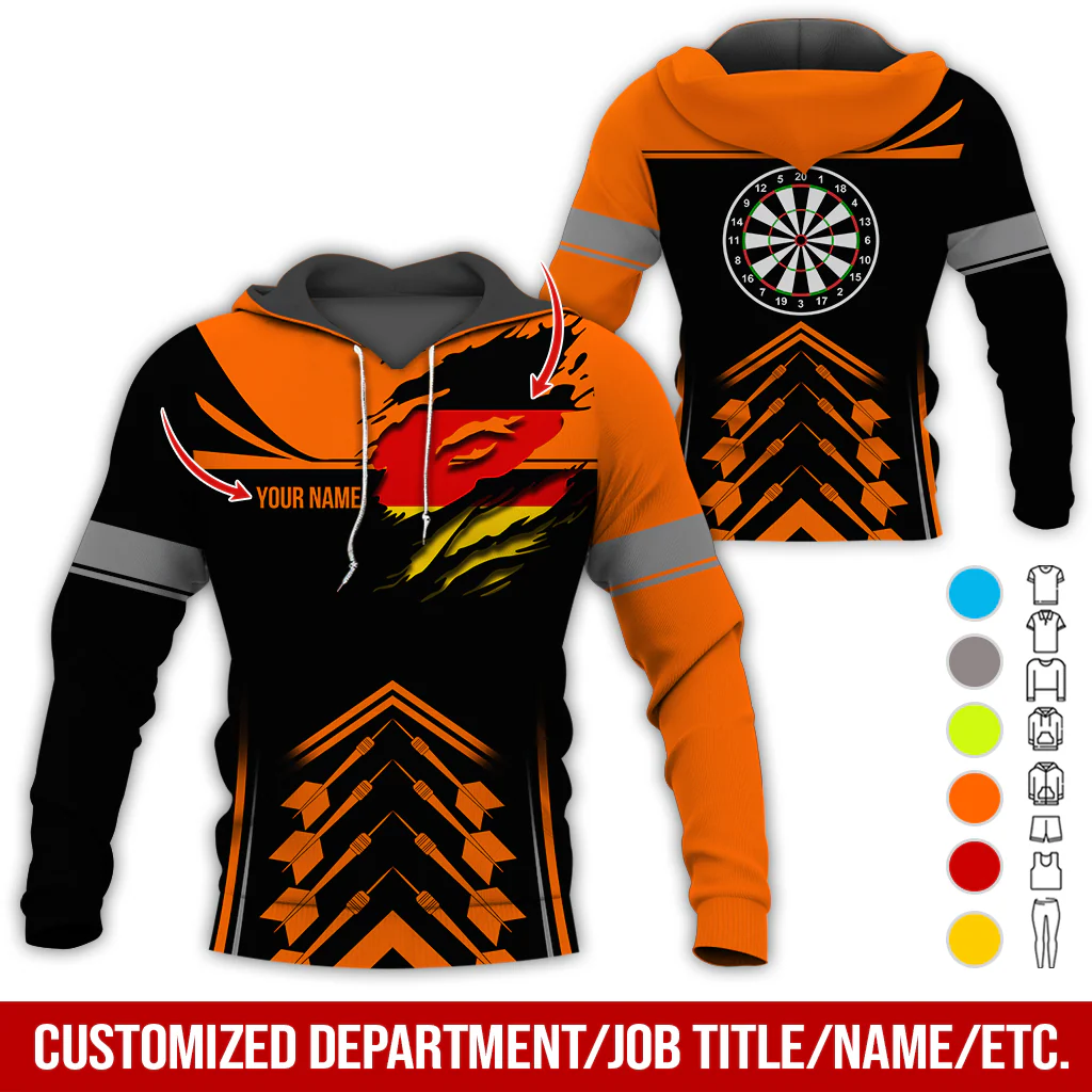 Customized National flag Darts Premium Hoodie, National flag Darts Hoodie For Men & Women, Perfect Gift For Darts Lovers, Friend, Family - Image 4