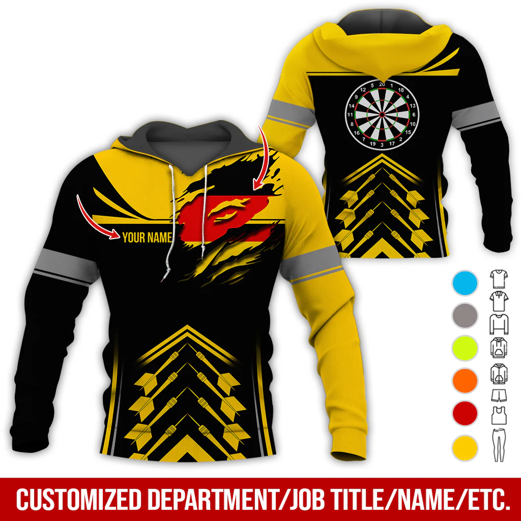 Customized National flag Darts Premium Hoodie, National flag Darts Hoodie For Men & Women, Perfect Gift For Darts Lovers, Friend, Family - Image 6