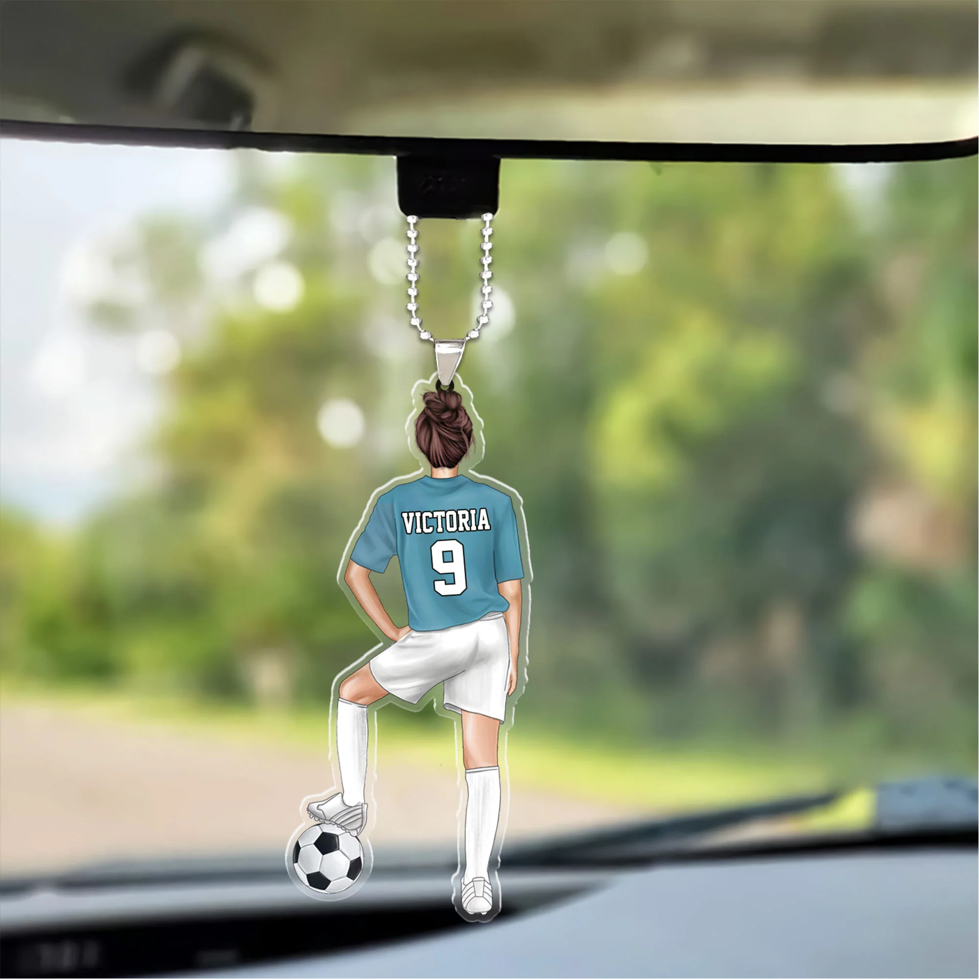 Customized Soccer Female Players Christmas Ornament, Soccer Team Gift For Daughter, Football Players, Football Lovers - Image 7