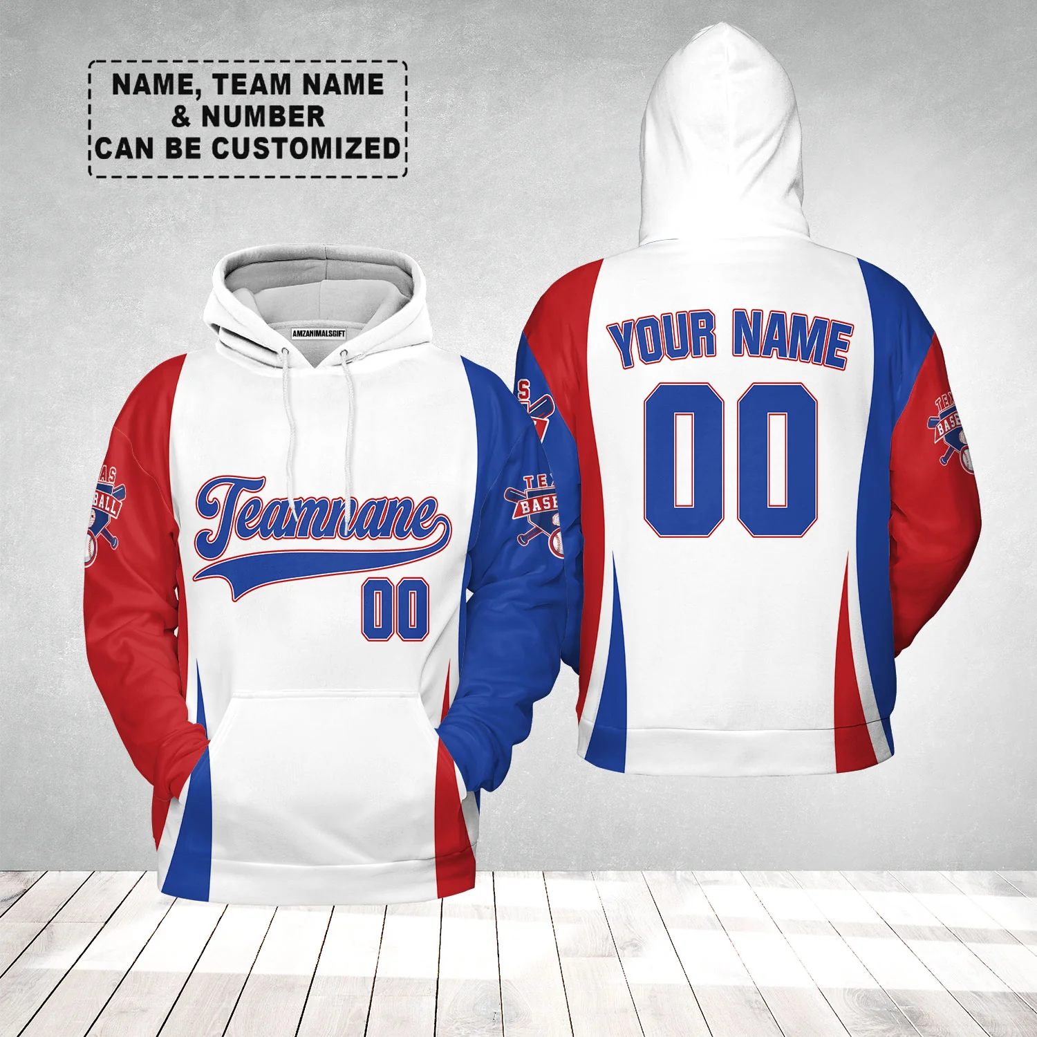 Customized Texas Baseball 2023 World Champs Men Polo Shirts, Customized Baseball Team Name White Red Polo Shirts - Image 3