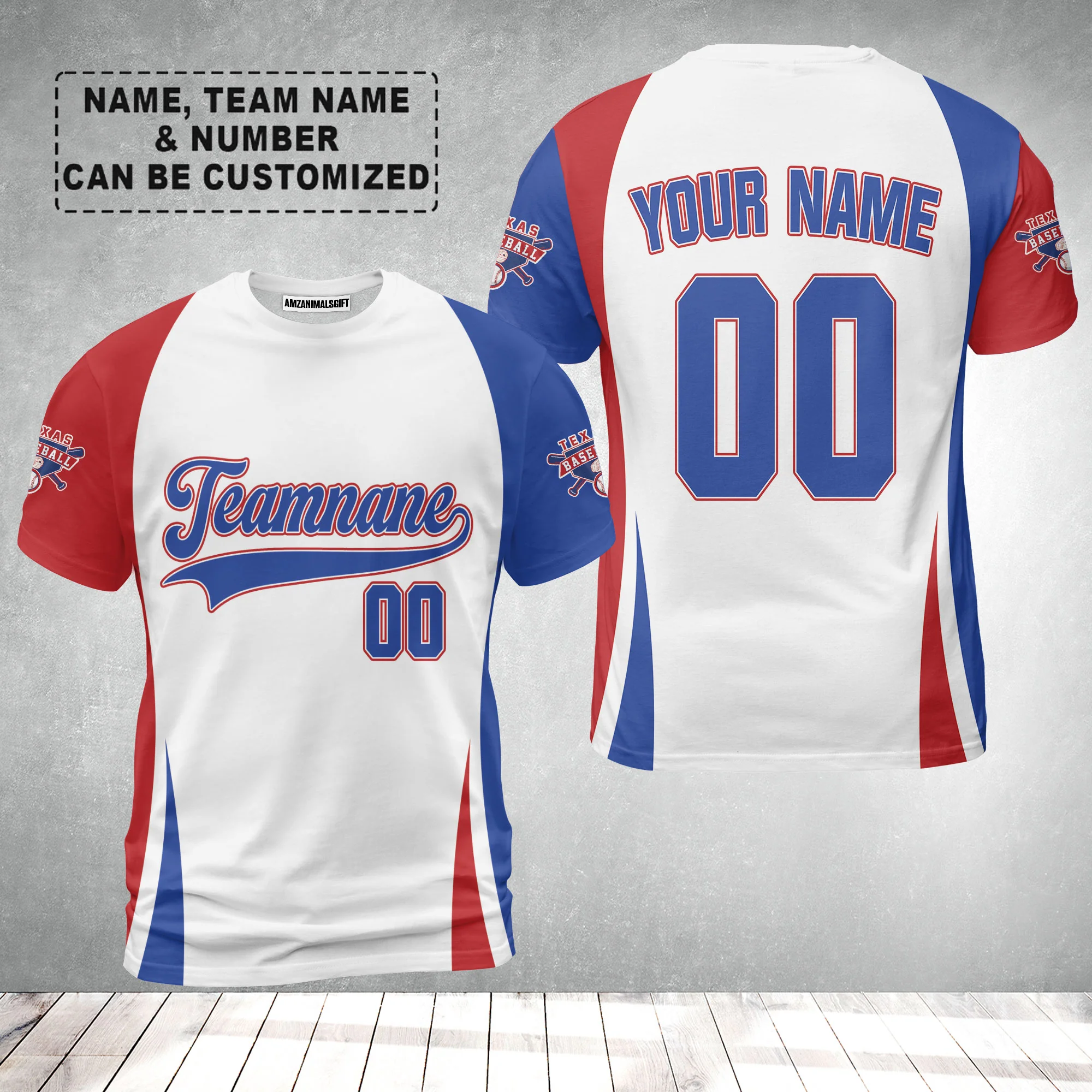 Customized Texas Baseball 2023 World Champs Men Polo Shirts, Customized Baseball Team Name White Red Polo Shirts - Image 5