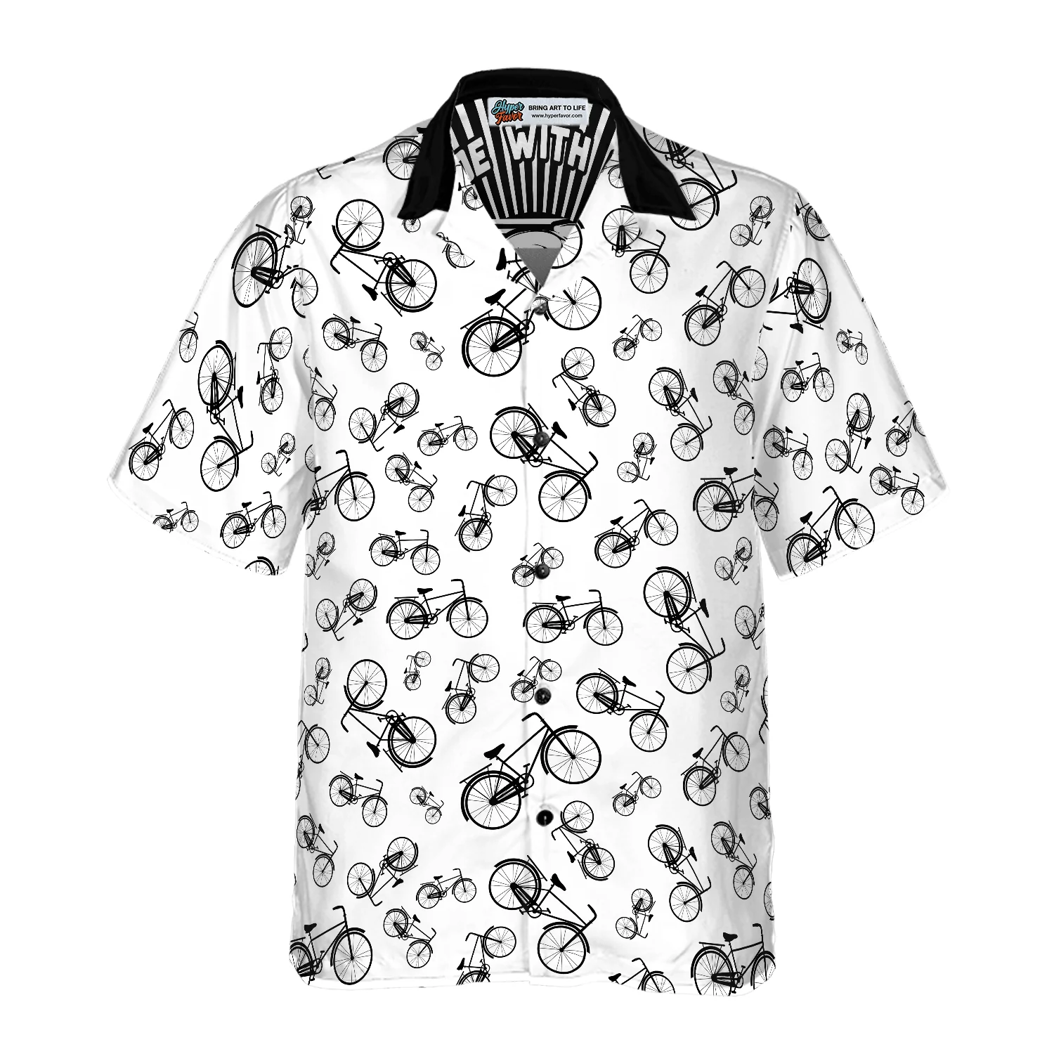 Cycling Ride Custom Name Hawaiian Shirt, Cycling Ride With Me, Personalized Colorful Summer Aloha Shirt For Men Women, Perfect Gift For Friend - Image 4