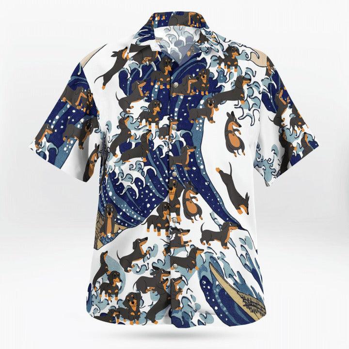 Dachshund Aloha Hawaiian Shirt - Dachshund Dog Hawaiian Shirt For Summer - Perfect Gift For Dog Lovers Friend, Family - Image 3