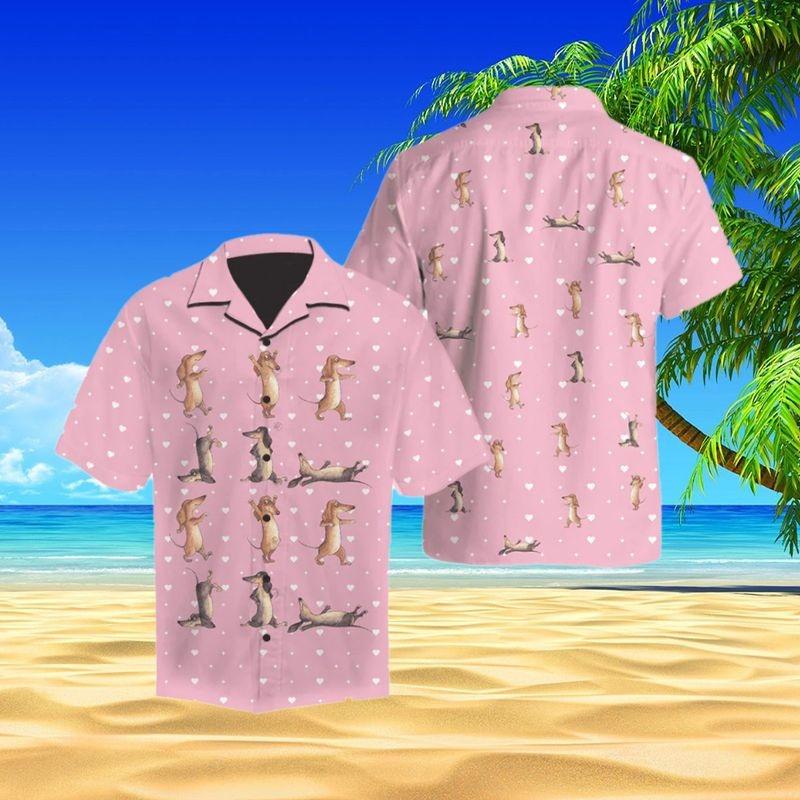 Dachshund Aloha Hawaiian Shirt - Dachshund Love Hawaiian Shirt, Dachshund Posture Hawaiian Shirt For Men & Women, Dachshund Lover