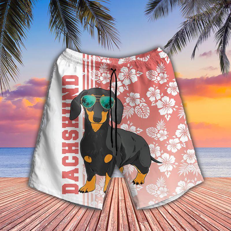Dachshund Dog Aloha Hawaiian Shirts For Summer, Tropical Hawaiian Shirt For Men Women, Beachwear Gift For Dog Lovers, Dog Mom Dad, Friend, Family - Image 3