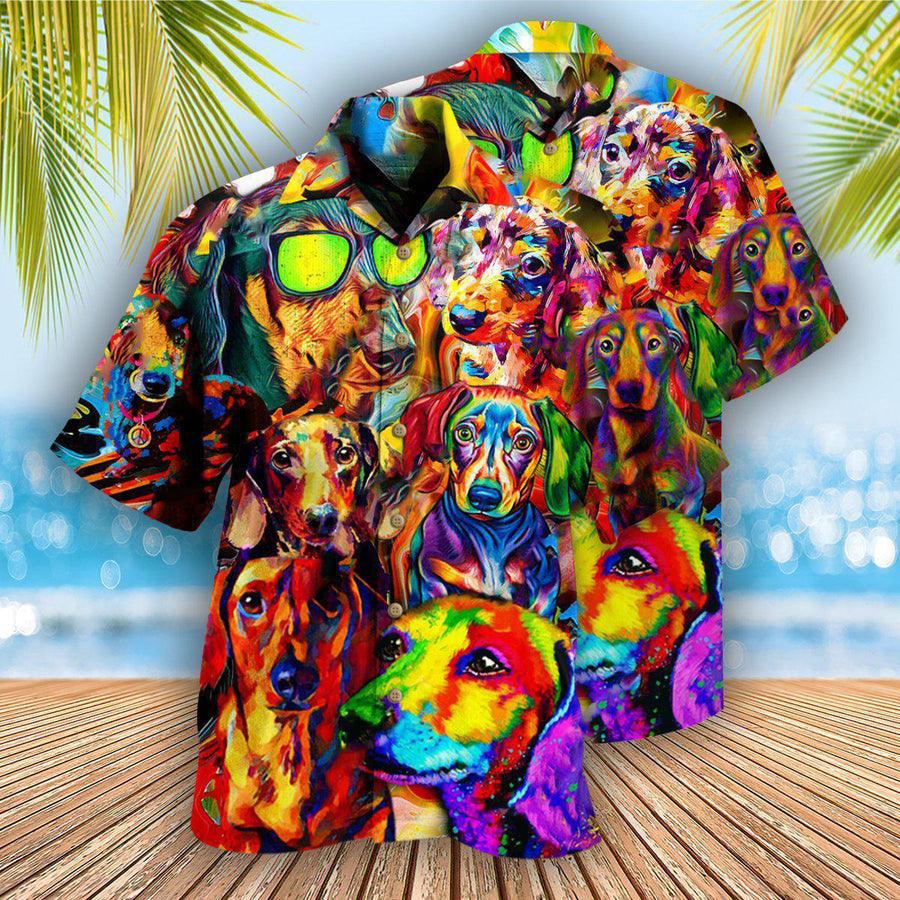 Dachshund Hawaiian Shirt, Dog Aloha Hawaiian Shirt For Summer, Dog Is Better With A Dachshund Hawaiian Shirt, Gift For Men Women, Dog Lover, Friends