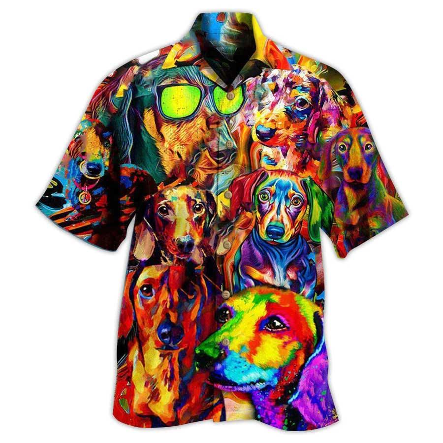 Dachshund Hawaiian Shirt, Dog Aloha Hawaiian Shirt For Summer, Dog Is Better With A Dachshund Hawaiian Shirt, Gift For Men Women, Dog Lover, Friends - Image 2