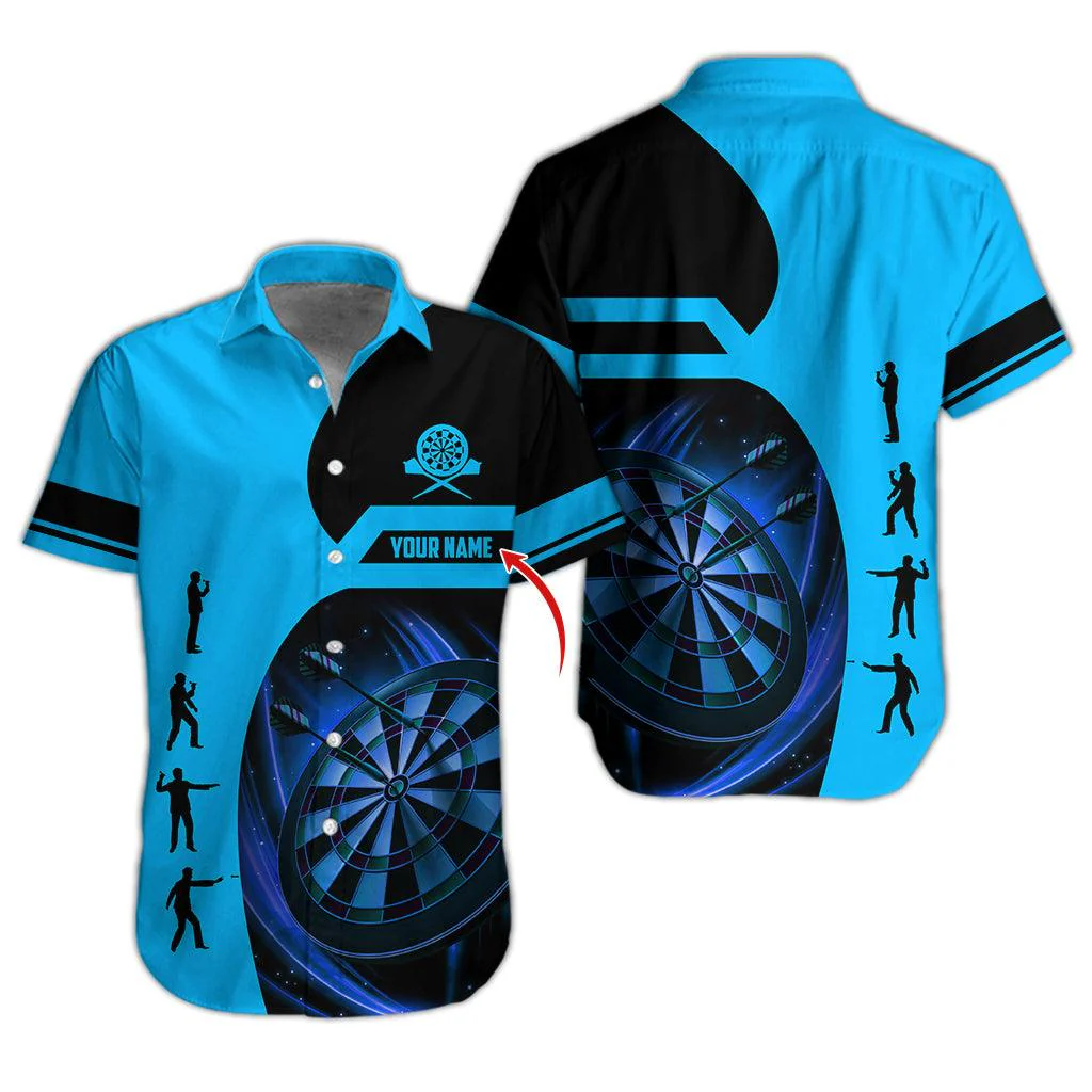 Darts Hawaiian Shirt Custom Name, Darts Player Uniforms Personalized Aloha Hawaiian Shirts - Gift For Darts Lovers, Friend, Family - Image 2