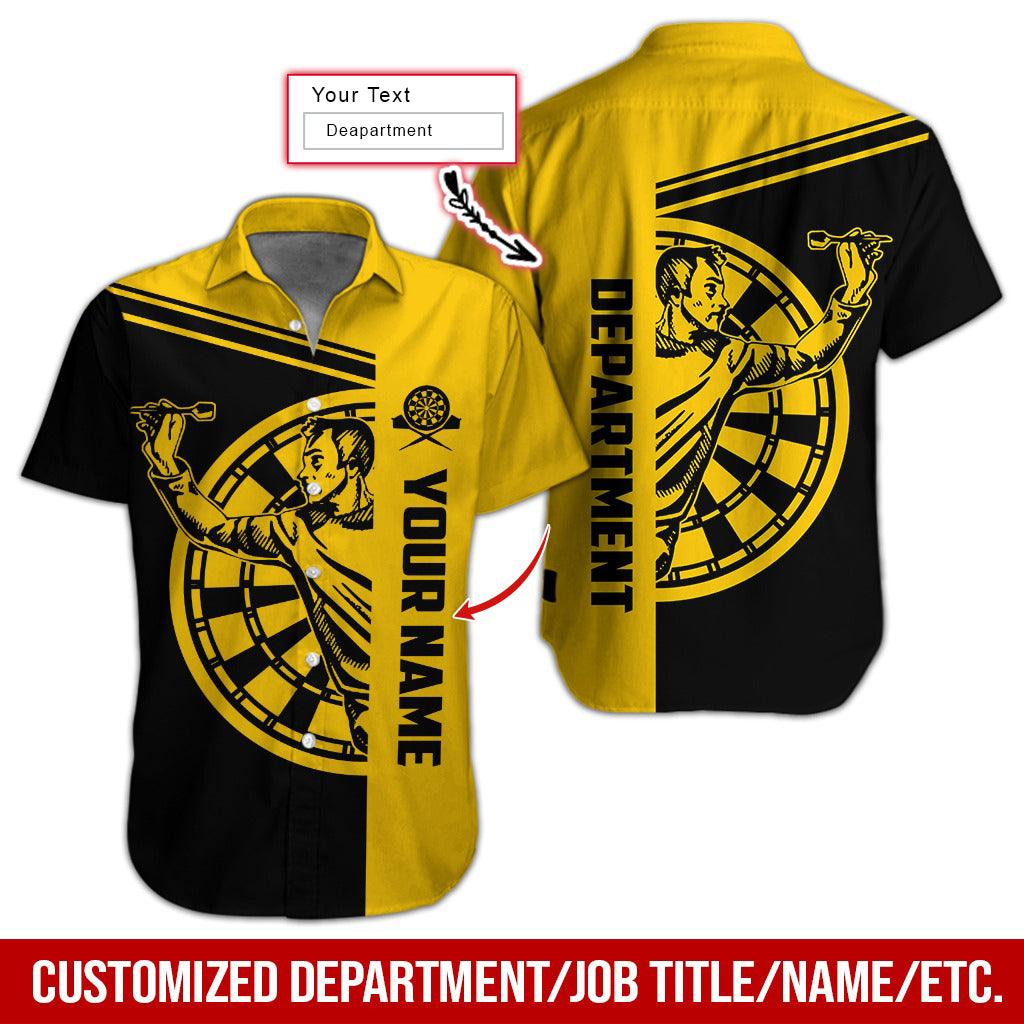 Darts Hawaiian Shirt Custom Name, Darts Uniforms Personalized Aloha Hawaiian Shirts - Gift For Darts Lovers, Friend, Family