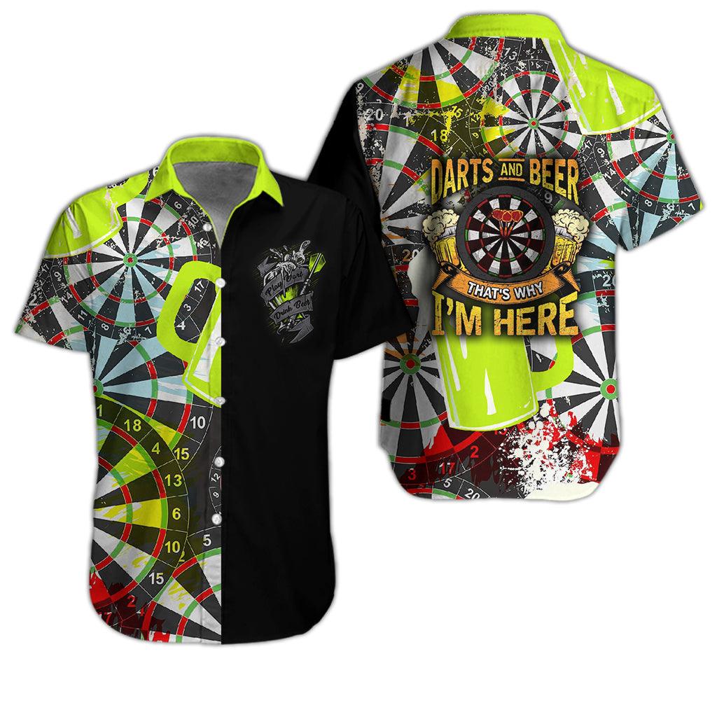 Darts Hawaiian Shirt, Darts And Beer Hawaiian Shirts - Gift For Darts Lovers, Darts Players Uniforms - Image 3