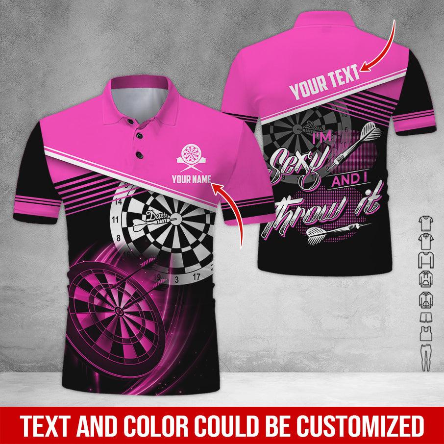 Darts Polo Shirt Custom Name - Darts Personalized Bowling Polo Shirt - Gift For Friend, Family, Darts Lovers - Image 5