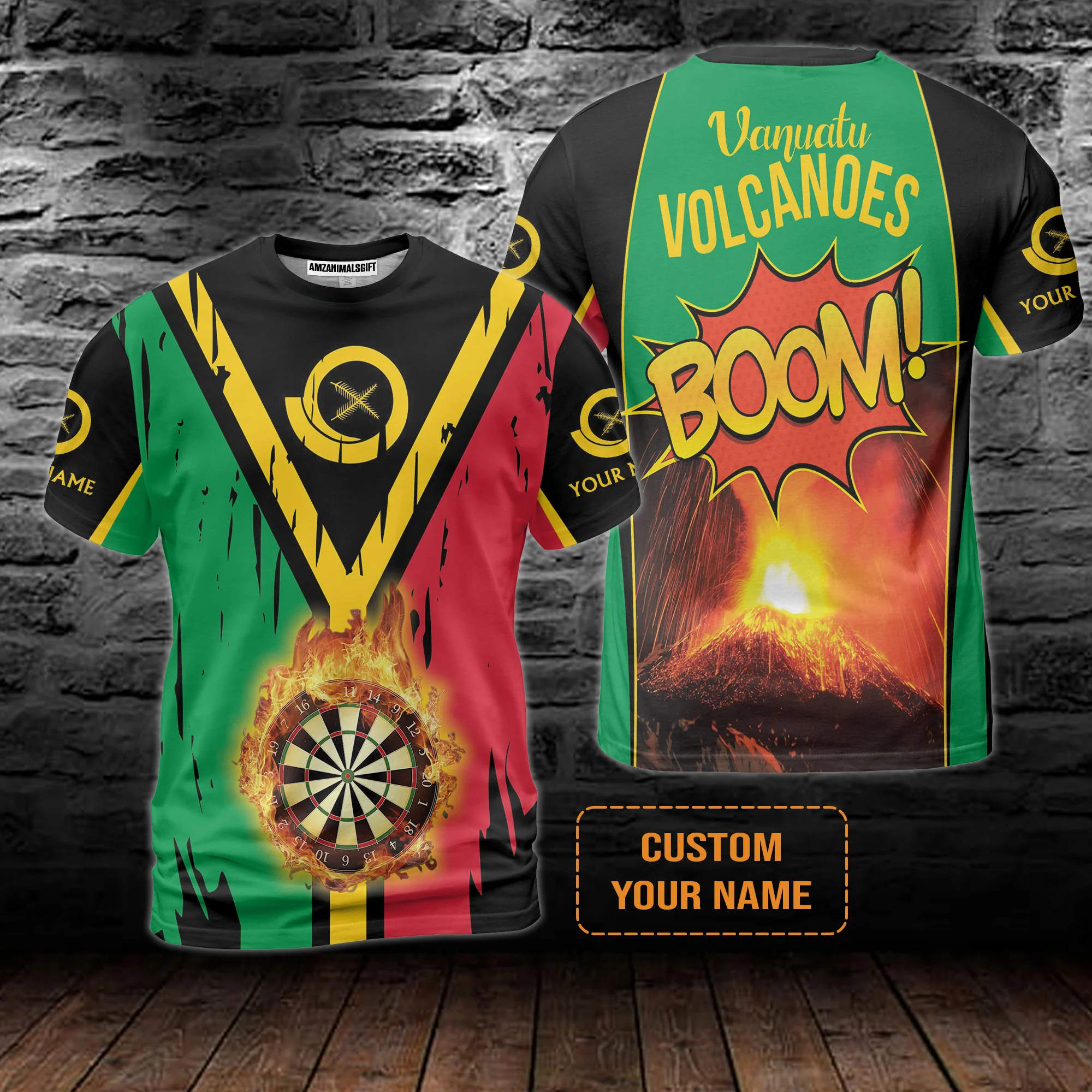 Darts Shirt Custom Name, Vanuatu Volcanoes Uniform, Personalized Shirt For Darts Lovers, Darts Players - Image 7
