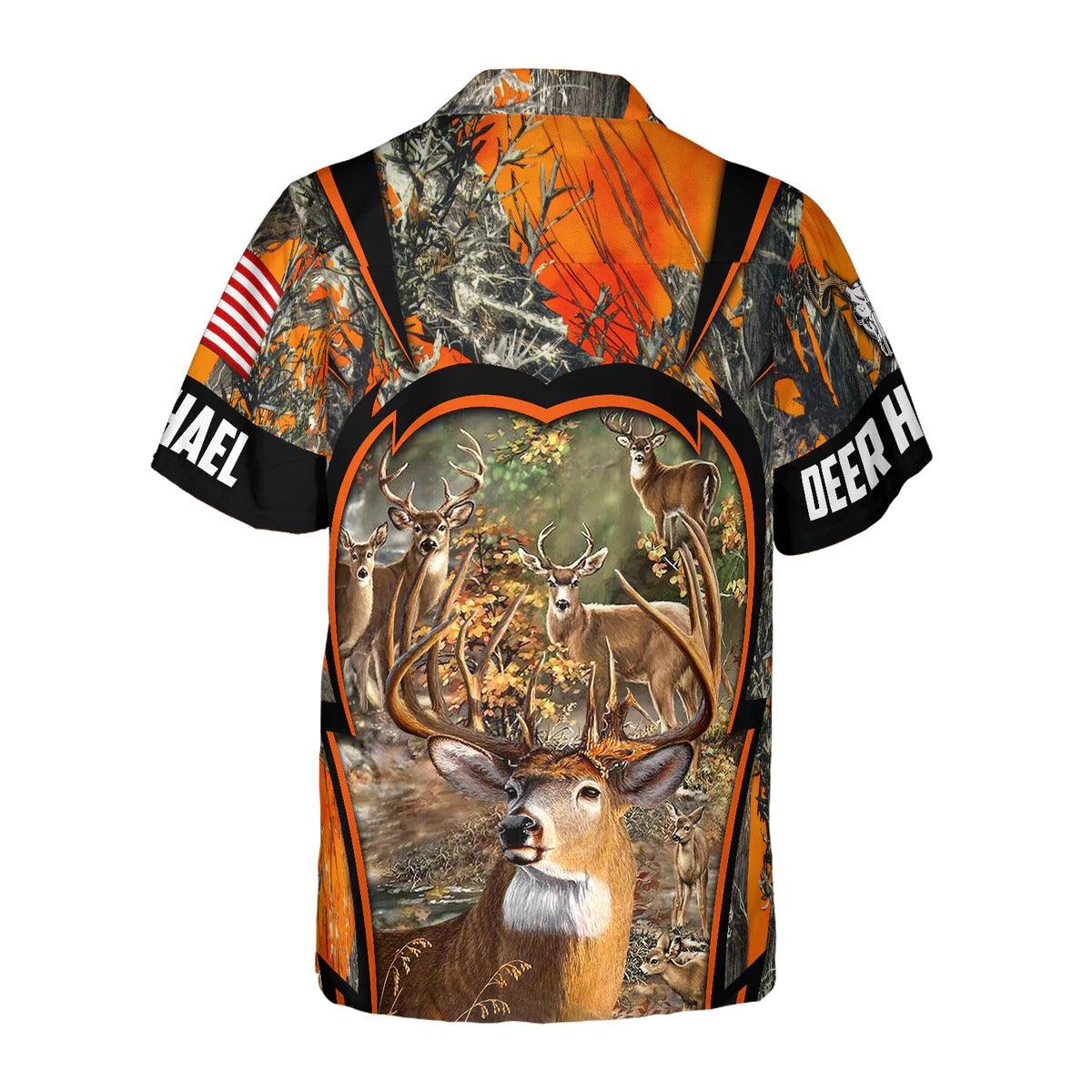 Deer Hunting Custom Hawaiian Shirt, Deer Custom Hawaiian Shirt, Hunting Summer Aloha Shirt- Perfect Gift For Men, Women, Husband, Wife, Friend, Family - Image 3