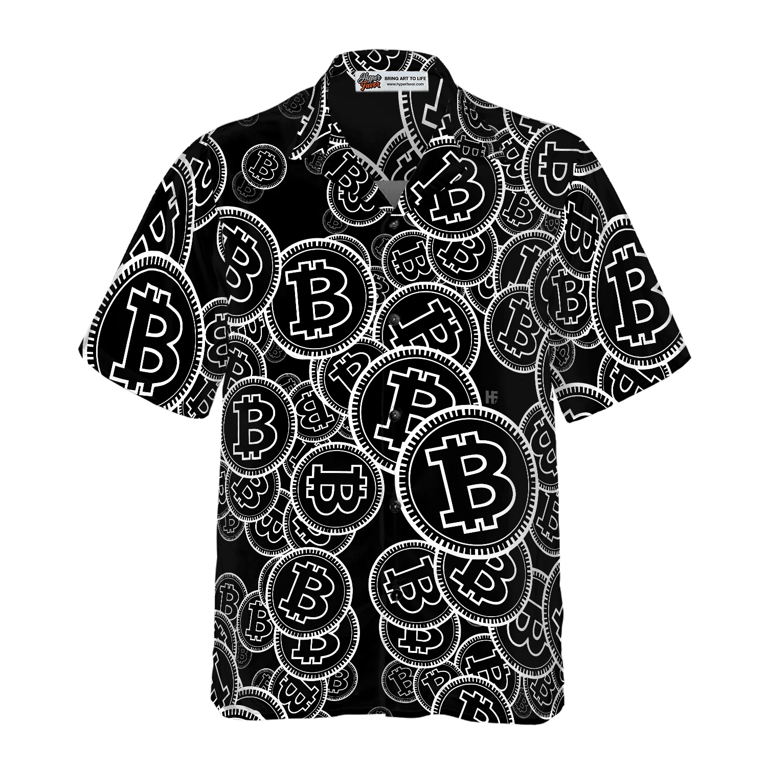 Digital Bitcoin Crypto Aloha Hawaiian Shirt For Summer, Colorful Hawaiian Shirt Outfit For Men Women, Gift For Friend, Team, Family - Image 3