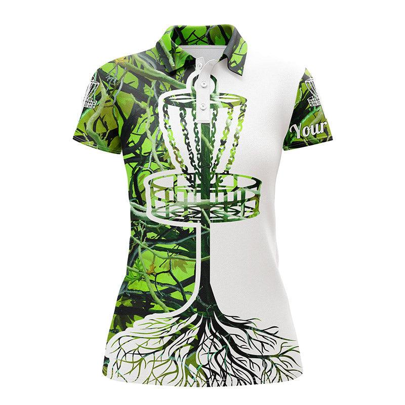 Disc Golf Custom Name Women Polo Shirt, Multi-Color Camo, Disc Golf Basket Personalized Women Polo Shirts, Best Gift For Disc Golf Lovers - Image 8
