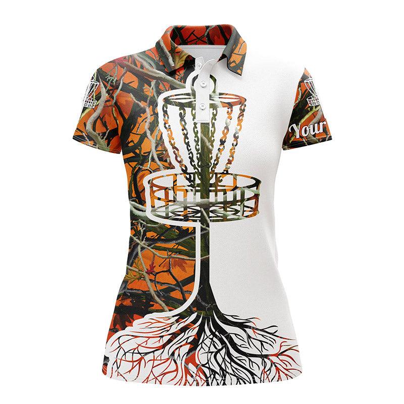 Disc Golf Custom Name Women Polo Shirt, Multi-Color Camo, Disc Golf Basket Personalized Women Polo Shirts, Best Gift For Disc Golf Lovers - Image 9