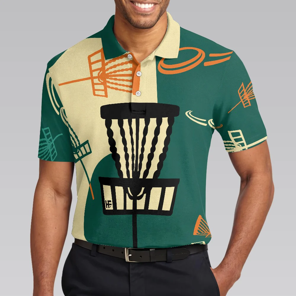 Disc Golf Men Polo Shirt - I Love Disc Golf Shirt For Men Polo Shirt, Prodigy Disc Golf Shirt For Male Disc Golfers - Personalized Gift For Golf Lover, Men - Image 3