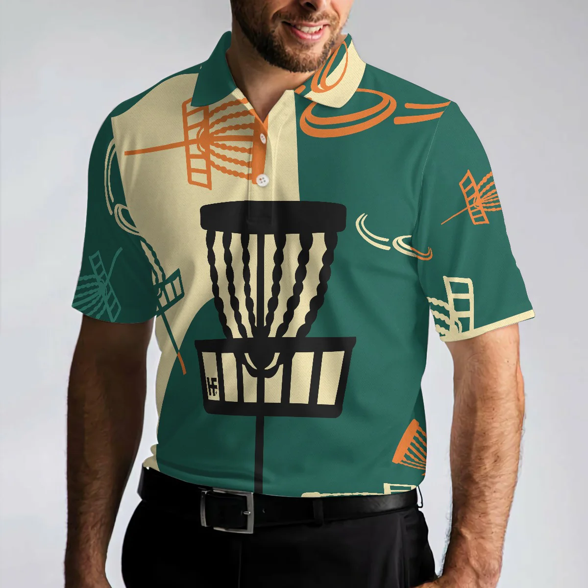 Disc Golf Men Polo Shirt - I Love Disc Golf Shirt For Men Polo Shirt, Prodigy Disc Golf Shirt For Male Disc Golfers - Personalized Gift For Golf Lover, Men - Image 4