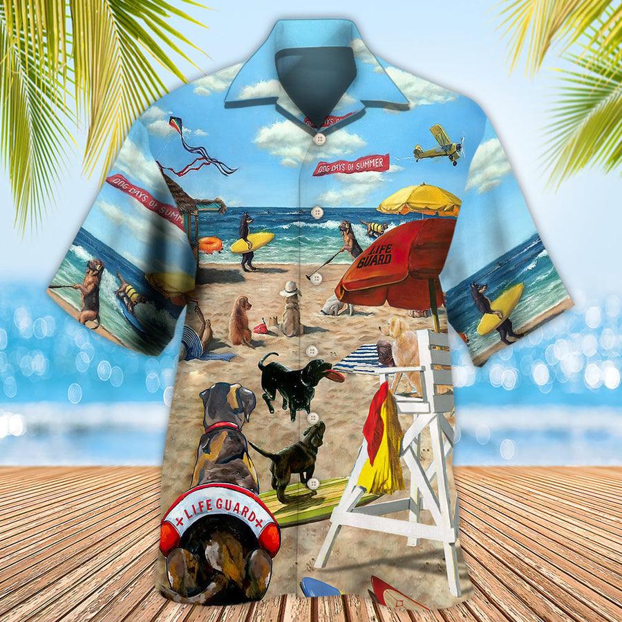 Dog Hawaiian Shirt, Dog Lifeguard On The Beach Aloha Hawaiian Shirt For Summer, Best Cool Dog Hawaiian Shirt, Gift For Men Women, Dog Lovers, Family