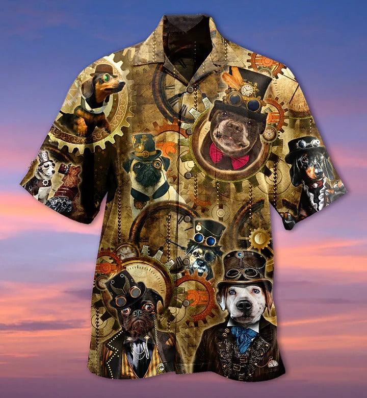 Dogs Aloha Hawaii Shirt - Dogs Machine Vintage Cool Hawaiian Shirt For Summer - Perfect Gift For Dog Lovers, Friend, Family - Image 2