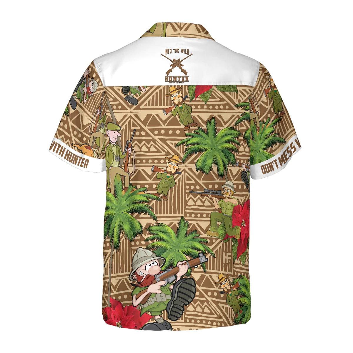 Don't Mess With Hunter Hawaiian Shirt, Hunter Hawaiian Shirt, Summer Aloha Shirt- Perfect Gift For Men, Women, Husband, Wife, Friend, Family - Image 3