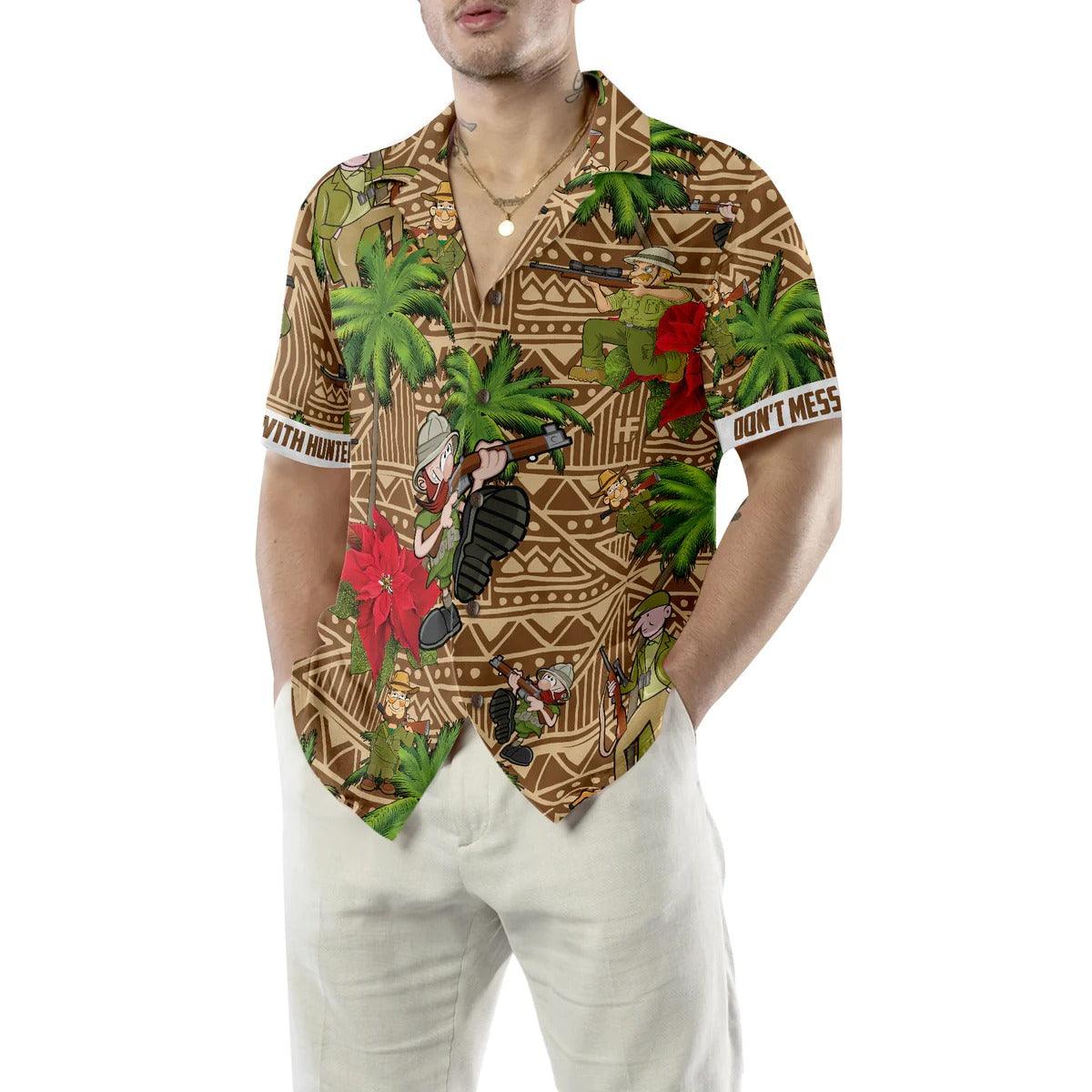 Don't Mess With Hunter Hawaiian Shirt, Hunter Hawaiian Shirt, Summer Aloha Shirt- Perfect Gift For Men, Women, Husband, Wife, Friend, Family - Image 5