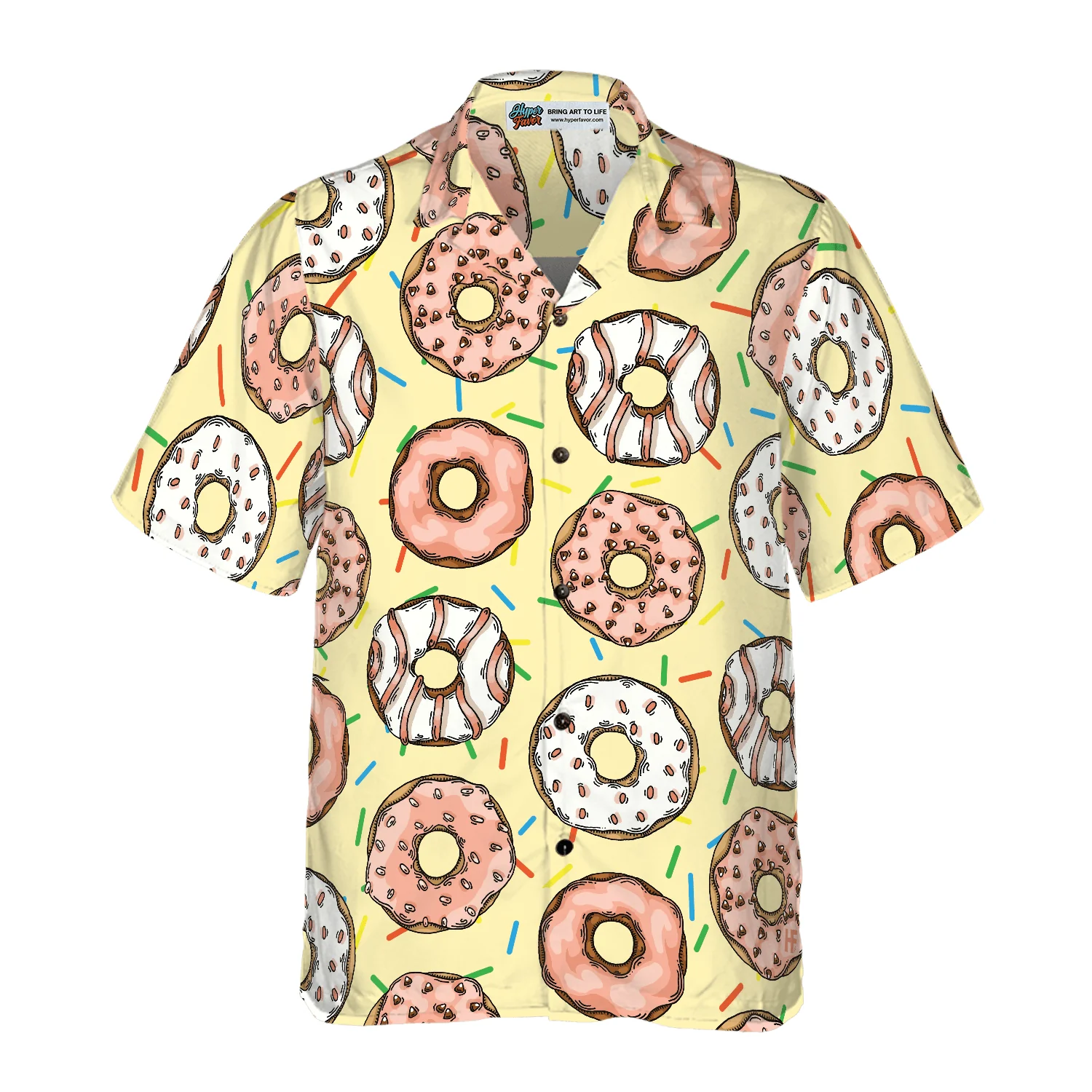 Donut Is My Life Hawaiian Shirt, Colorful Summer Aloha Shirt For Men Women, Gift For Friend, Team, Donut Lovers - Image 3