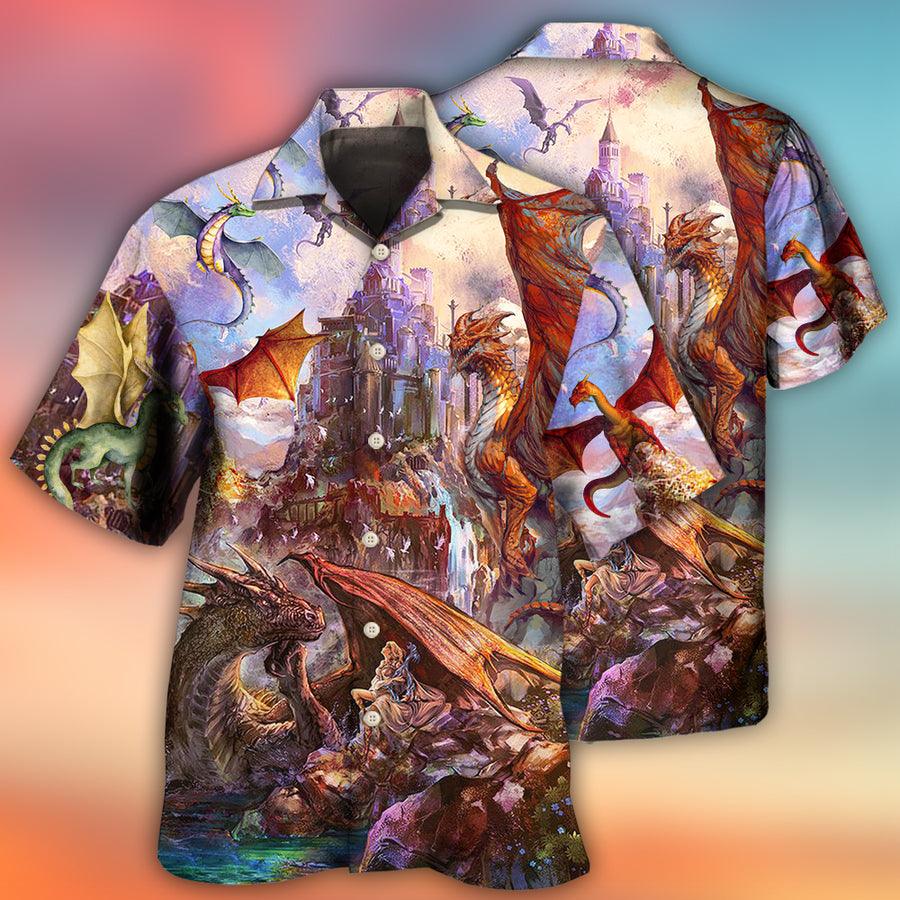 Dragon Aloha Hawaiian Shirt For Summer, Dragon Life Lover Art Style Hawaiian Shirts Outfit For Men Women, Dragon Lovers - Image 2