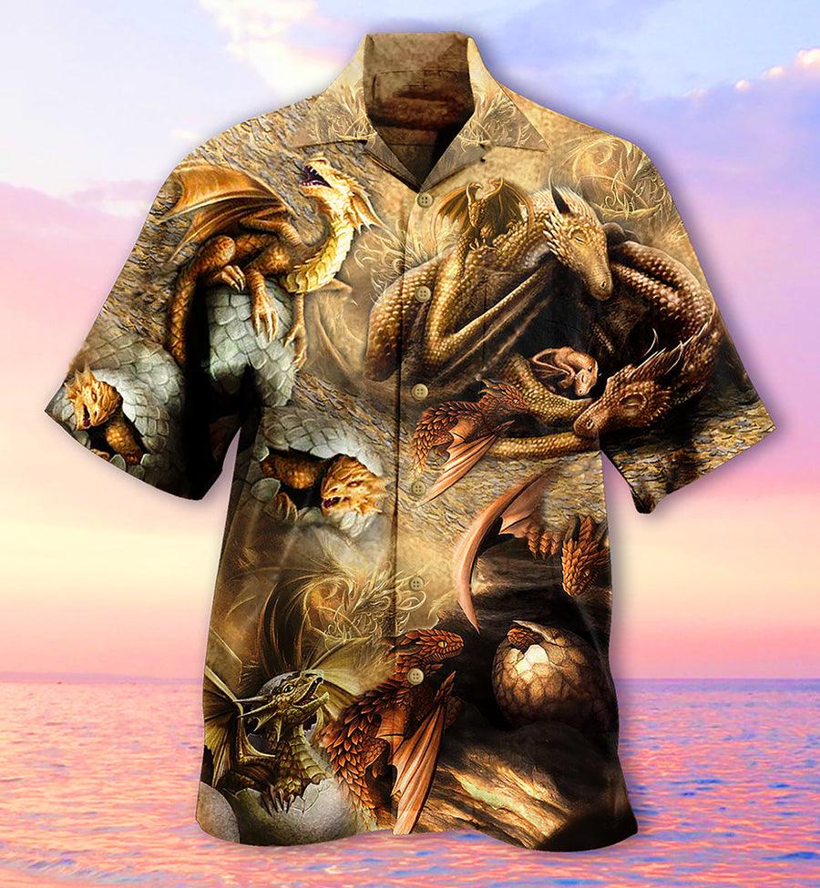 Dragon Aloha Hawaiian Shirt For Summer, Dragon Love Life Every Time Hawaiian Shirts Outfit For Men Women, Dragon Lovers