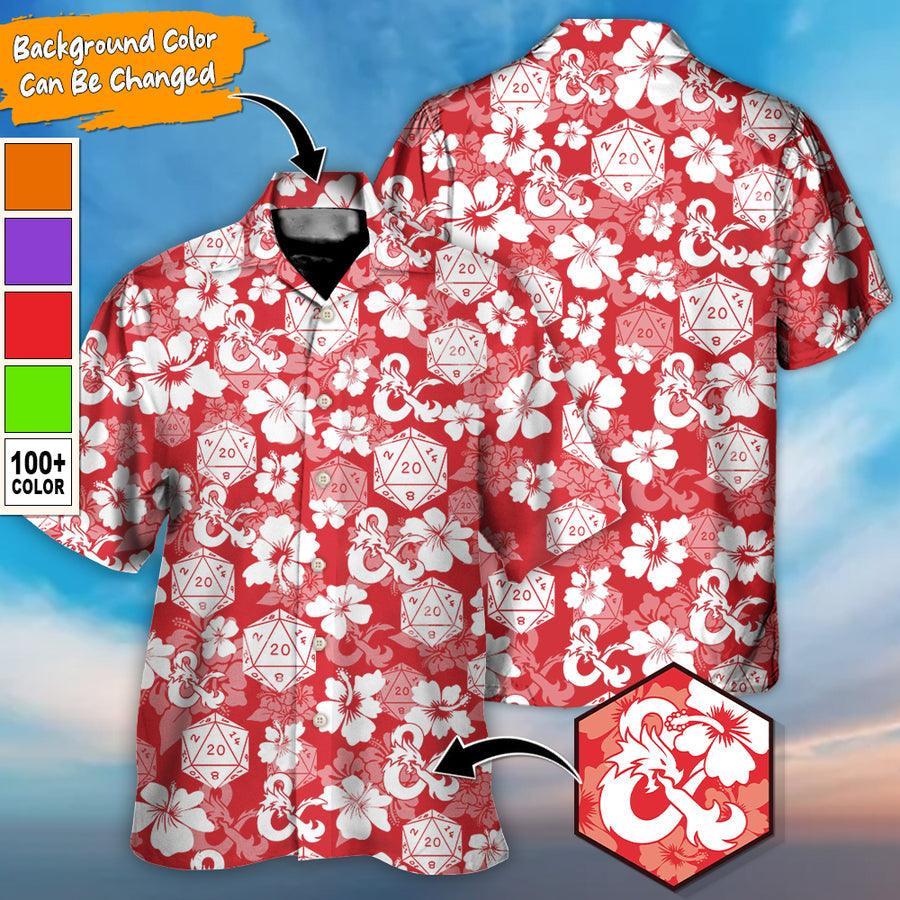 Dragon Dice Custom Aloha Hawaiian Shirt For Summer, Dungeon And Dragon Tropical Style Personalized Hawaiian Shirts Outfit For Men Women, Dragon Lovers - Image 4